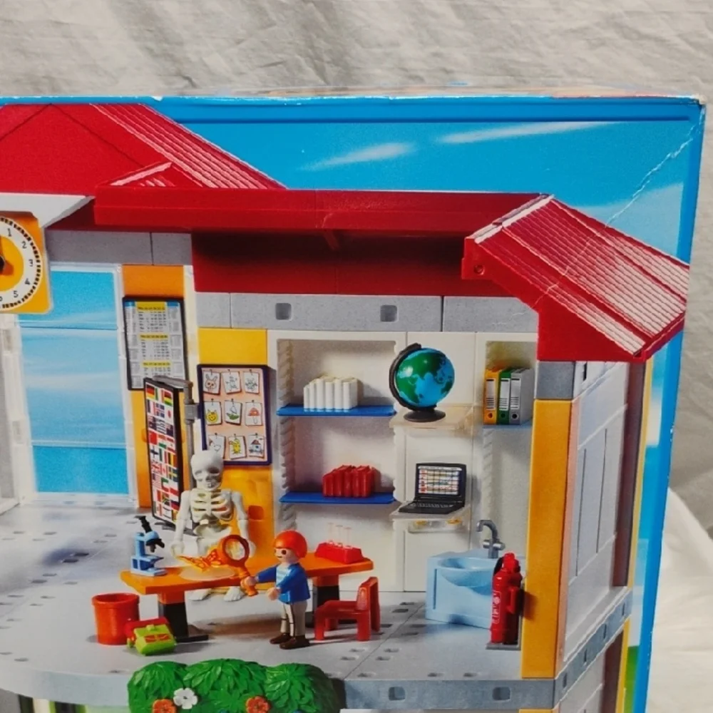 #203)Playmobil 5923 491pcs City School Building Blocks Set Vintage Creative Play